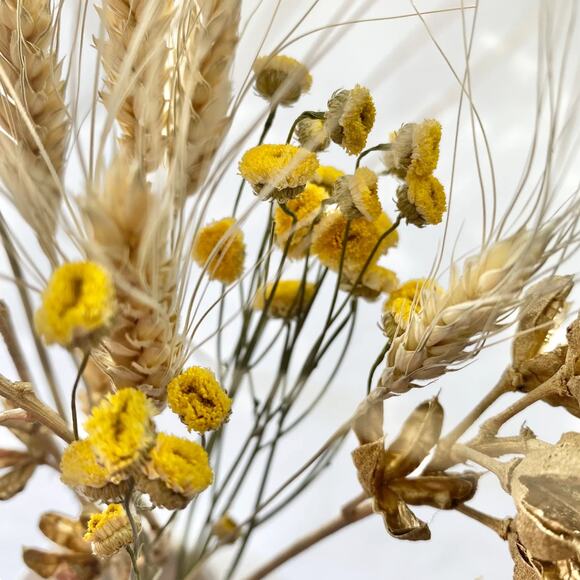 Gold and Yellow Mixed Bouquet | Dried Flower Arrangement - Picture 4 of 7
